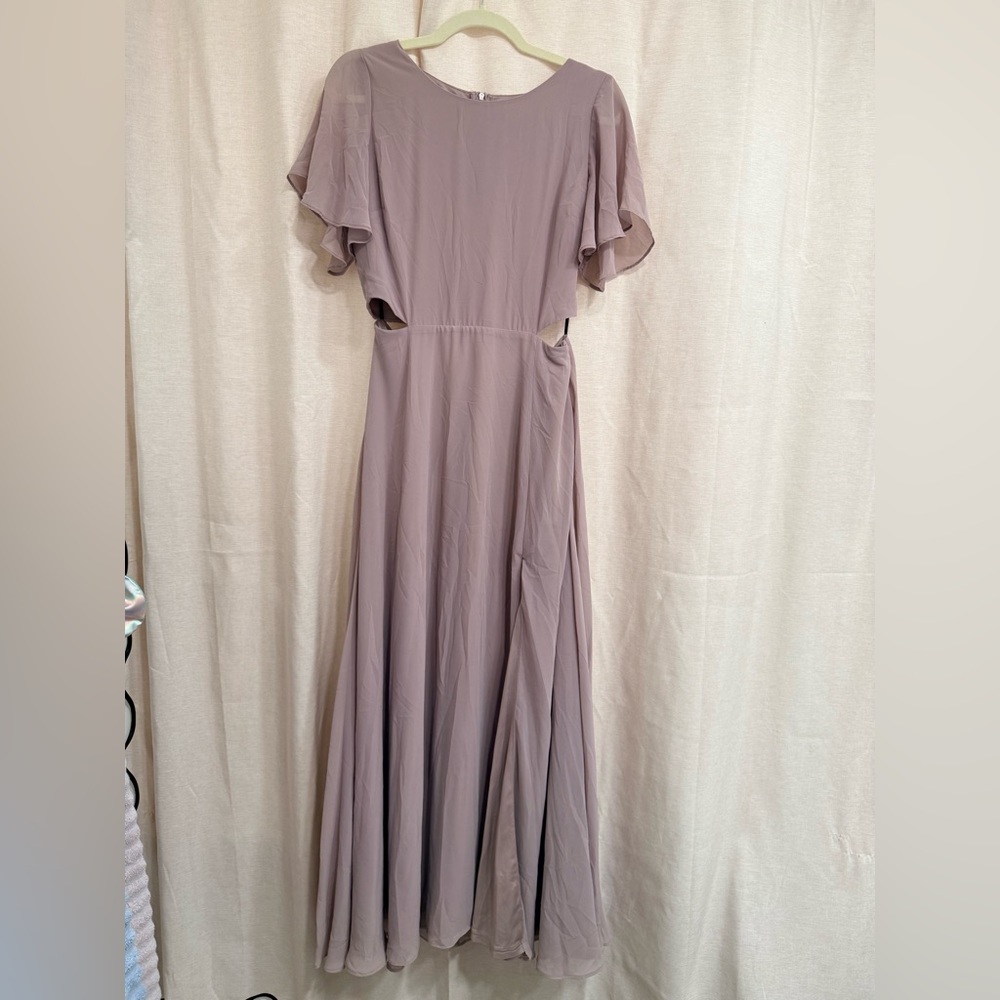 Lulus Mauve Cutout Maxi Dress – M